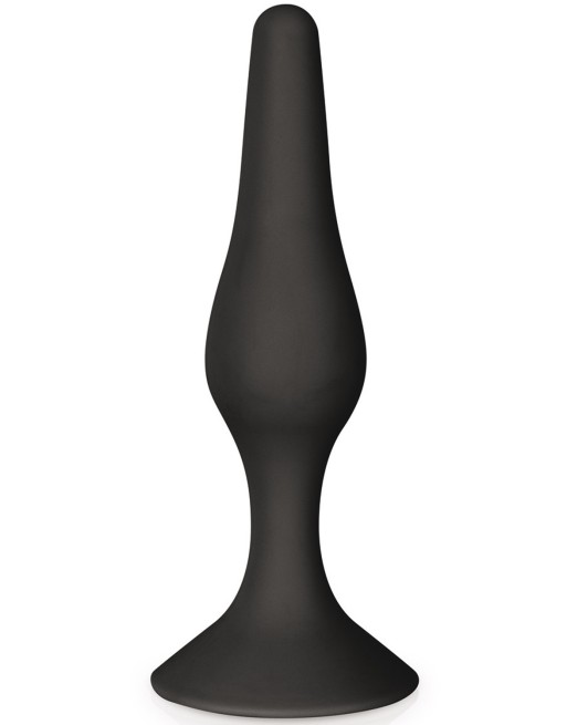 Plug anal ventouse noir taille L 