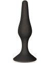 Plug anal ventouse noir taille L 