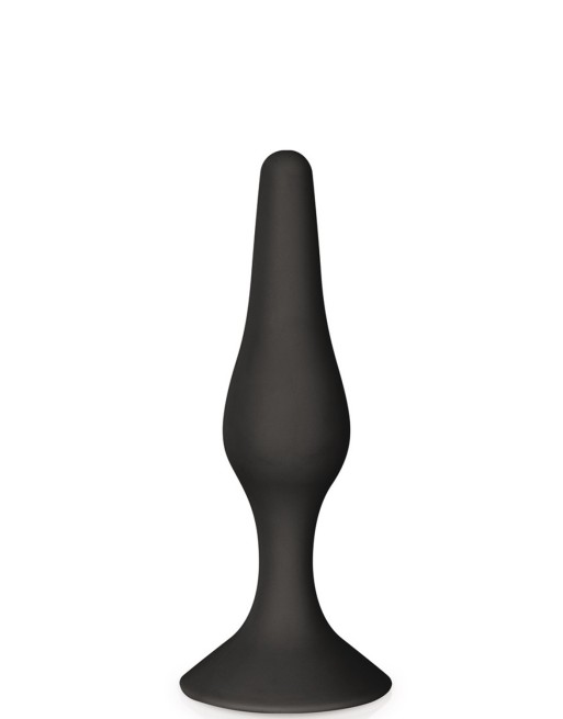 Plug anal ventouse noir taille S 