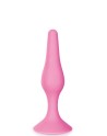 Plug anal ventouse rose taille S 