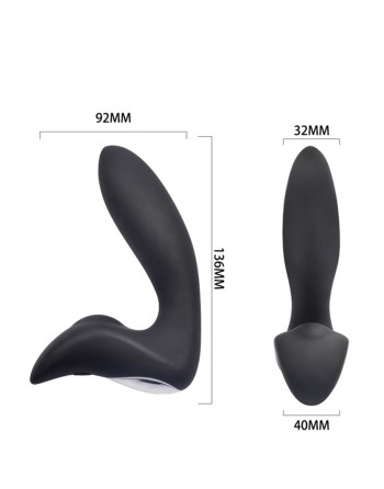 Plug anal vibrant 12 programmes et télecommande USB