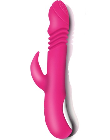 Vibromasseur rabbit va-et-vient chauffant 7 programmes USB