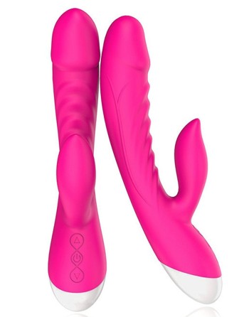 Vibromasseur rabbit rose 10 programmes USB