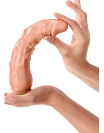 Gode plug réaliste grande taille avec ventouse 21cm 