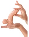 Gode réaliste avec testicules et ventouse 13cm 