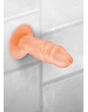 Gode plug réaliste avec ventouse 11.9cm 