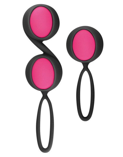 Set de boules de Geisha noires roses à billes amovibles 