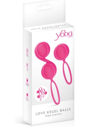 Set de boules de Geisha roses à billes amovibles