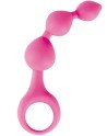 Stimulateur anal rose à boules 