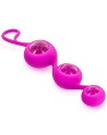 Triple boules de Geisha rose verre et silicone 