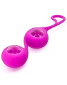 Boules de Geisha rose verre et silicone 