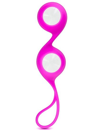 Boules de Geisha rose verre et silicone 