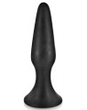 Plug anal noir 12.5cm avec ventouse 