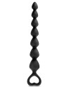 Chapelet plug anal noir 18cm 