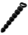 Chapelet plug anal noir 18cm 