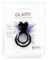 Double cockring noir avec stimulateur de clitoris 