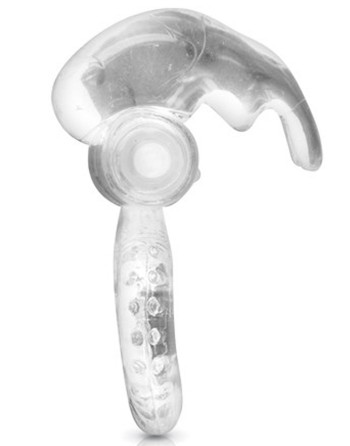 Cockring vibrant avec stimulation du clitoris 