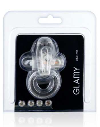 Cockring vibrant avec stimulation du clitoris 