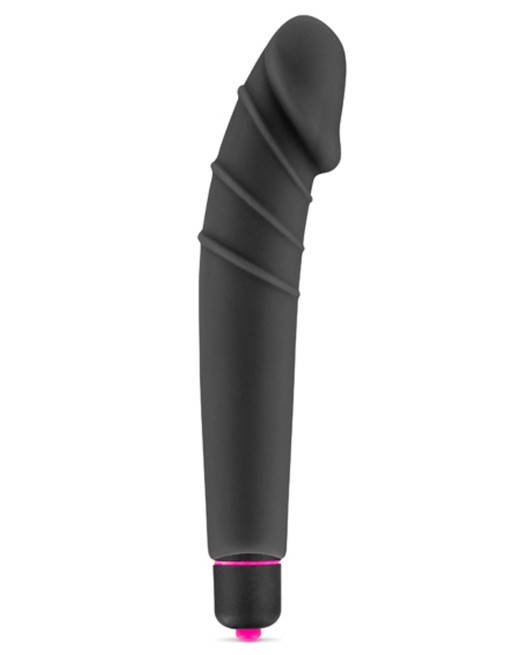 Vibromasseur noir 7 vitesses forme réaliste waterproof 