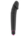 Vibromasseur noir 7 vitesses forme réaliste waterproof 