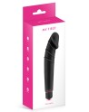 Vibromasseur noir 7 vitesses forme réaliste waterproof 