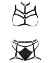 Ensemble soutien-gorge harnais et string porte-jarretelles - R24804761101