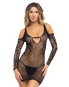 Robe résille noire Bite Me  Choke Me 