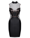 Robe Moulante Sans Manches Look Mat  Résille - Cottelli