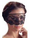 Masque pour les yeux en dentelle noire avec lien à nouer - Cottelli
