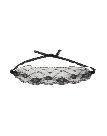 Masque pour les yeux en dentelle noire avec lien à nouer - Cottelli
