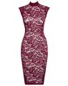 Robe moulante en dentelle rouge bordeaux - Cottelli