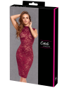 Robe moulante en dentelle rouge bordeaux - Cottelli
