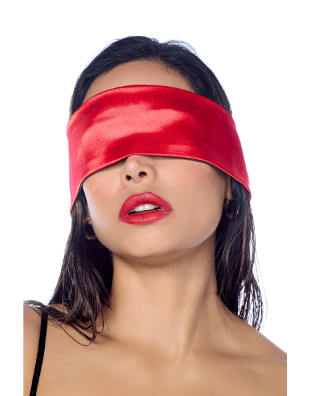 Accessoire coquin en satin réversible noir  rouge 