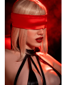 Accessoire coquin en satin réversible noir  rouge 