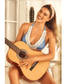 Bikini Denim Bohème avec Franges 