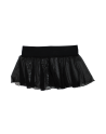 Mini jupe noire en résille transparente Stella
