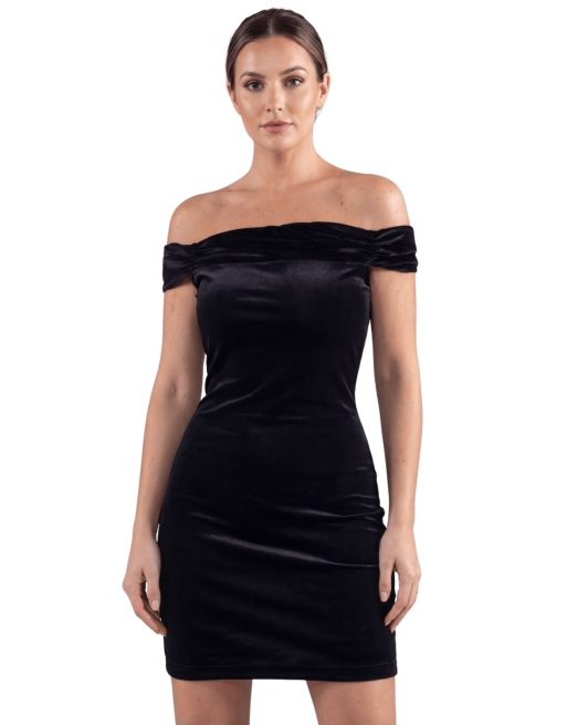 Robe velours noir Giulia