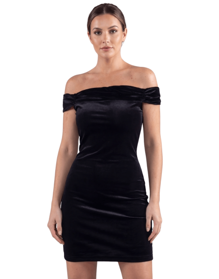 Robe velours noir Giulia