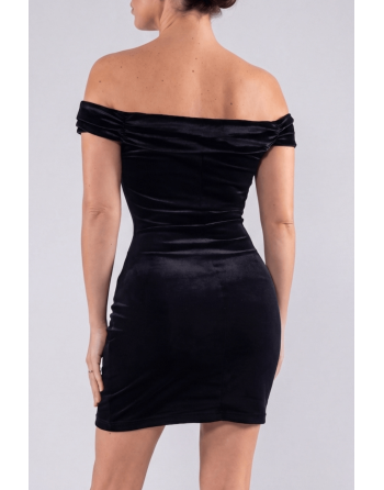 Robe velours noir Giulia