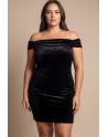 Robe velours noir Giulia