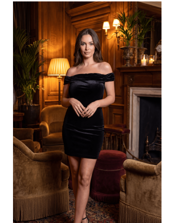 Robe velours noir Giulia