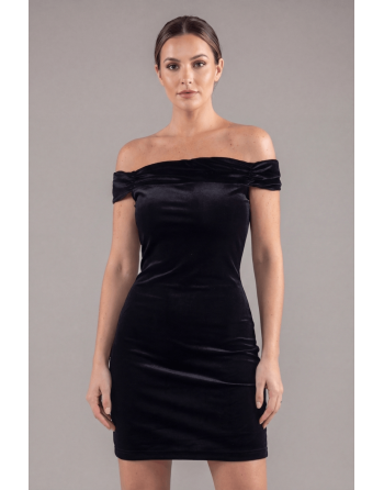 Robe velours noir Giulia