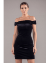 Robe velours noir Giulia