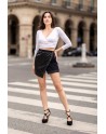 Jupe courte noire Mia
