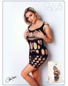 Robe moulante en résille noire - Le Numéro 4 - Collection Robe 