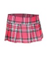 Mini-jupe plissée rose vif style ecossais 