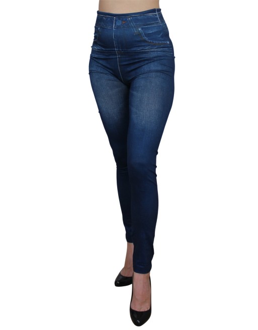 Legging bleu style jean neuf 