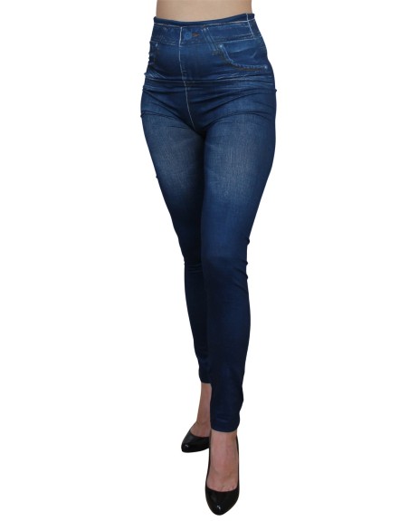 Legging bleu style jean neuf 
