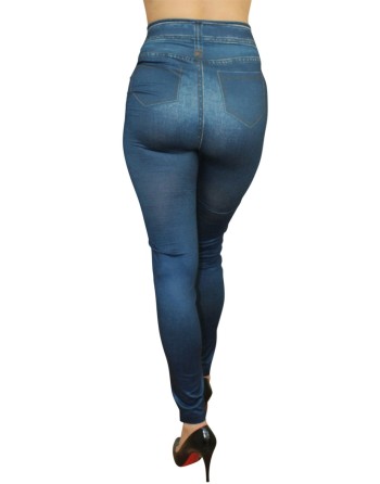 Legging bleu style jean neuf 