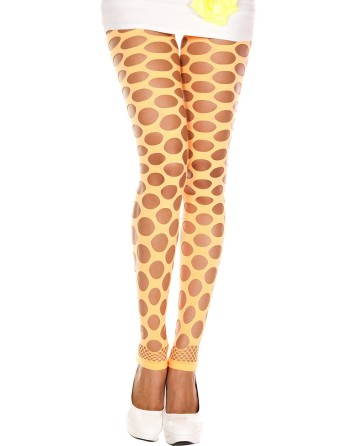 Legging fluo orange à trous 